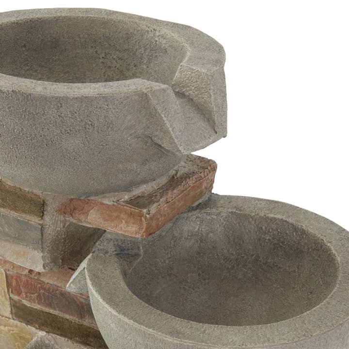 Import Corner - Wholesale Outdoor Ornament/Decor - A-40495: POLYSTONE WALL FOUNTAIN 10"W,16"H5