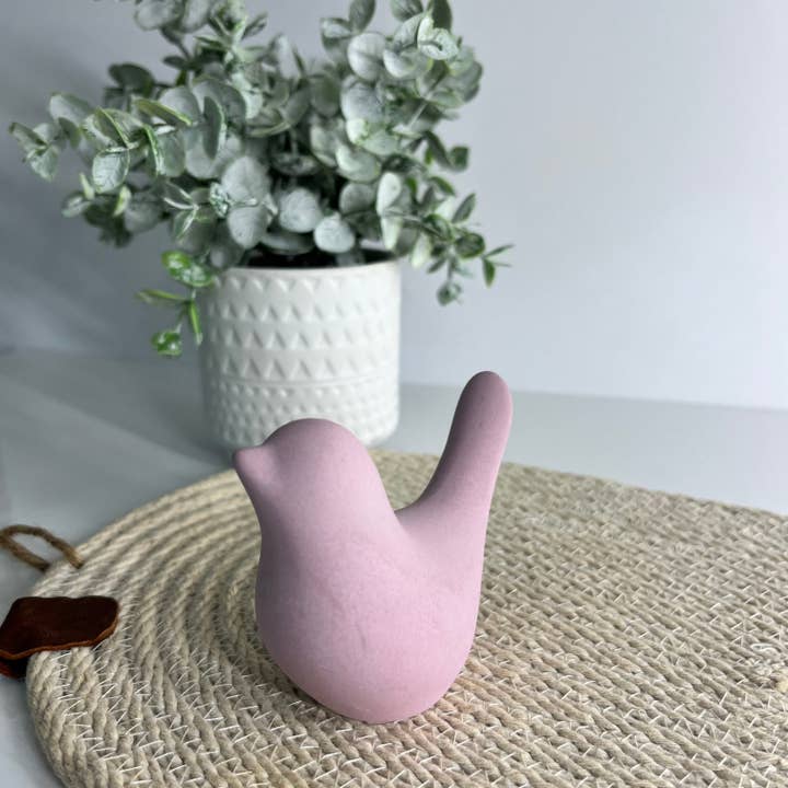 Joyful Lotus - Vente Figurine décorative - Oiseaux en béton faits main5