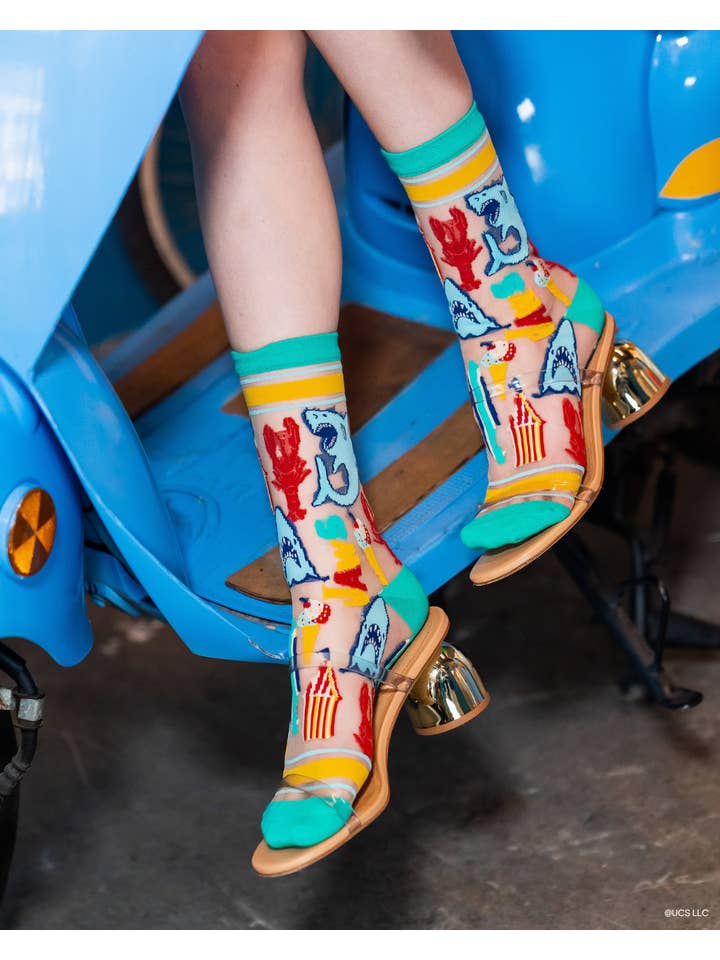 Sock Candy - Wholesale Socks - Women's - JAWS 50th Anniversary Sheer Crew Sock9