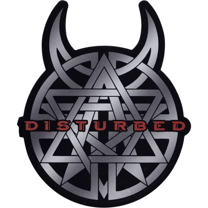 Autocollant - Disturbed - Amulet Logo pour la vente par Square Deal Recordings & Supplies