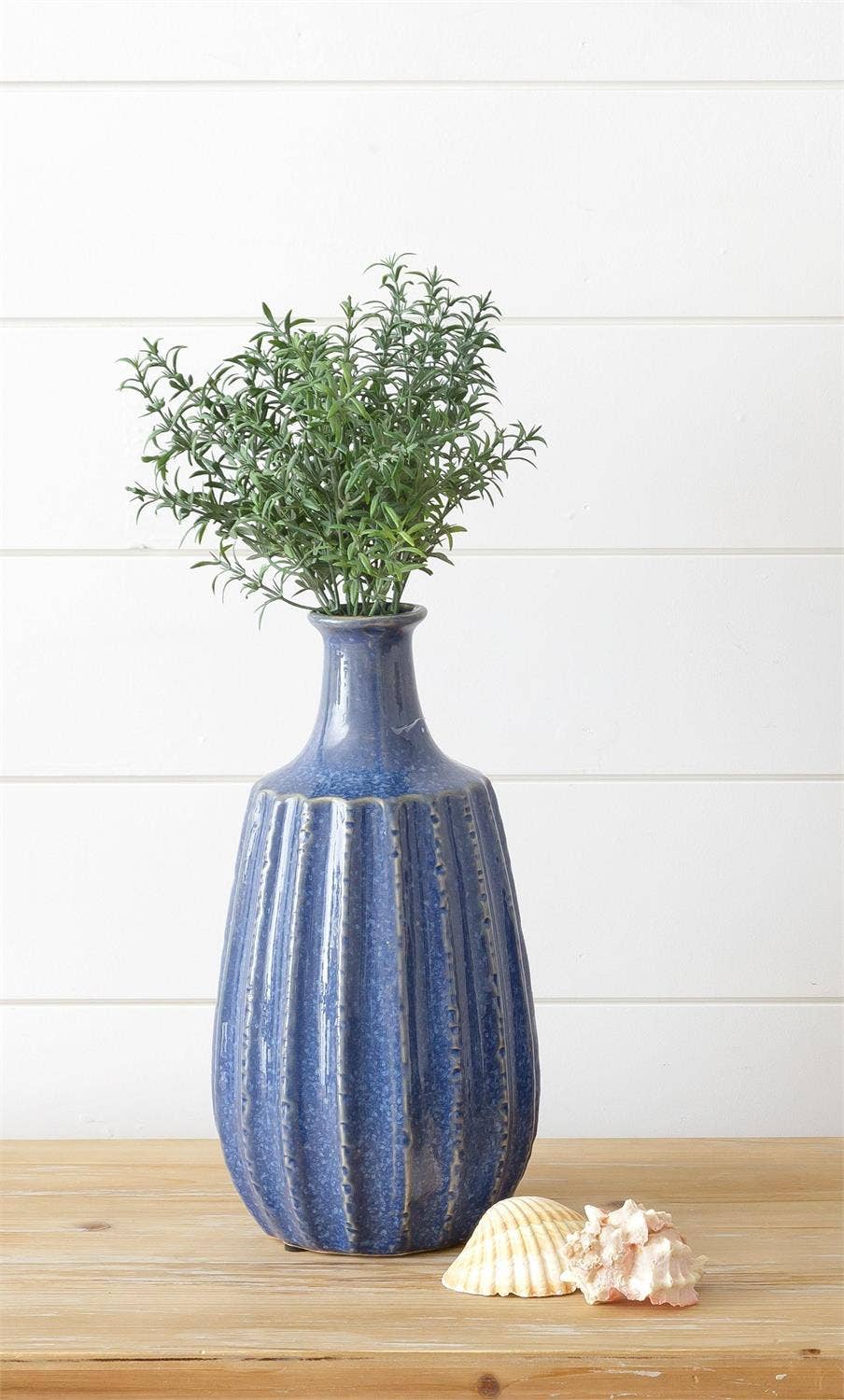 Audrey's Home & Gift – Großhandel Vasen – Keramikvase - Nautical Blue, Lg (PC)3