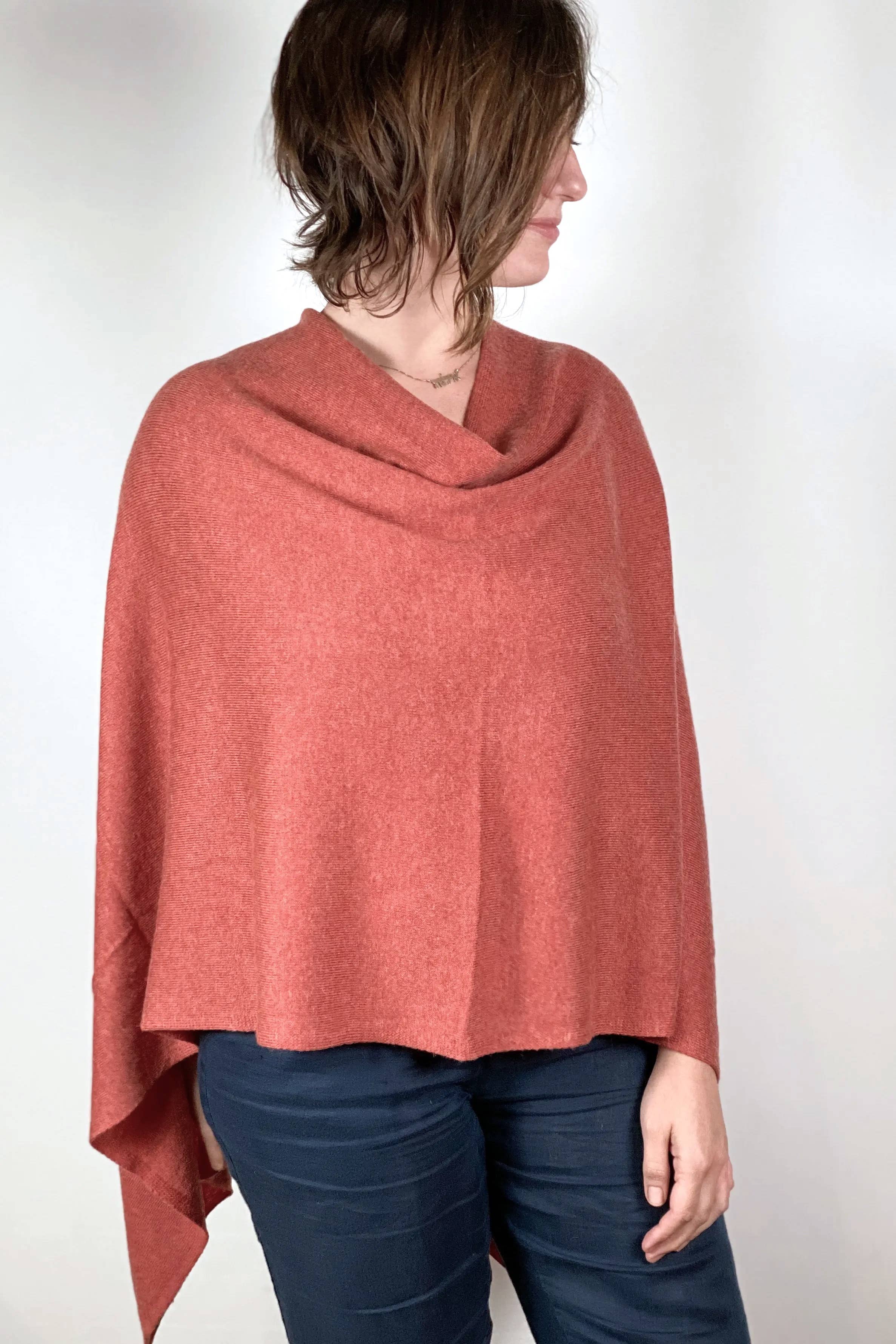 Dolma – Engroshandel Poncho - Dame – Cashmere Poncho Spice6