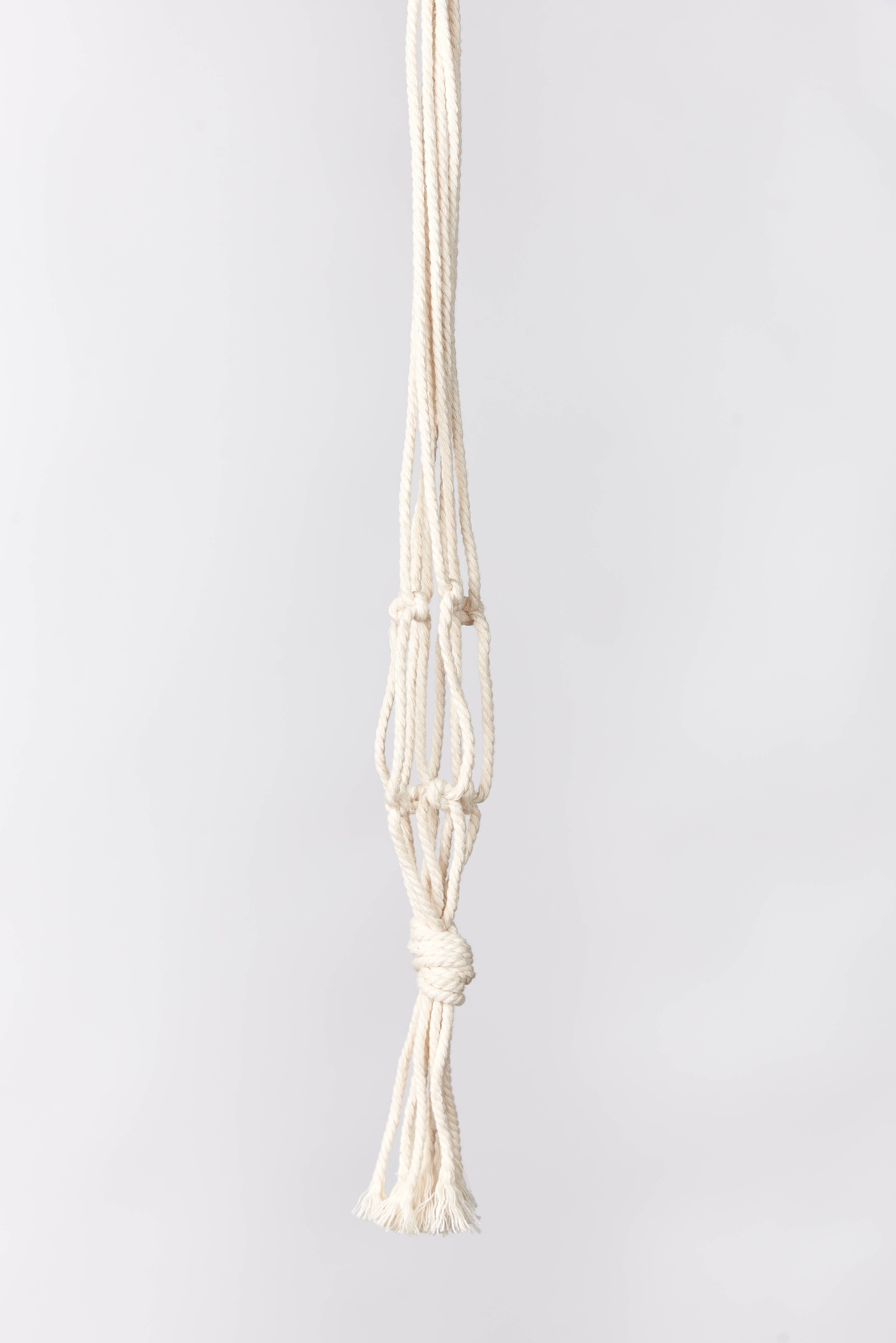 Primitive Planters - Wholesale Hanging Planter - 18" Cotton Mini- Natural1