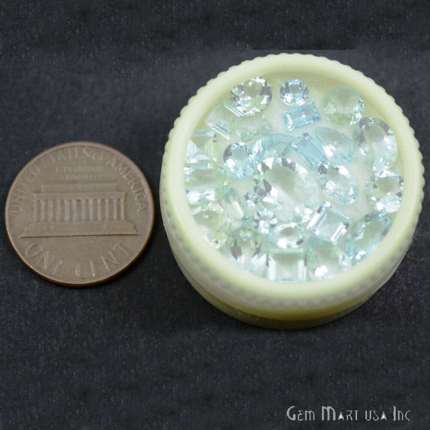 GemMartUSA - Wholesale Spiritual Stone/Crystal - Natural Aquamarine Faceted Loose Gemstone, 6-12mm, 1+ Carats3