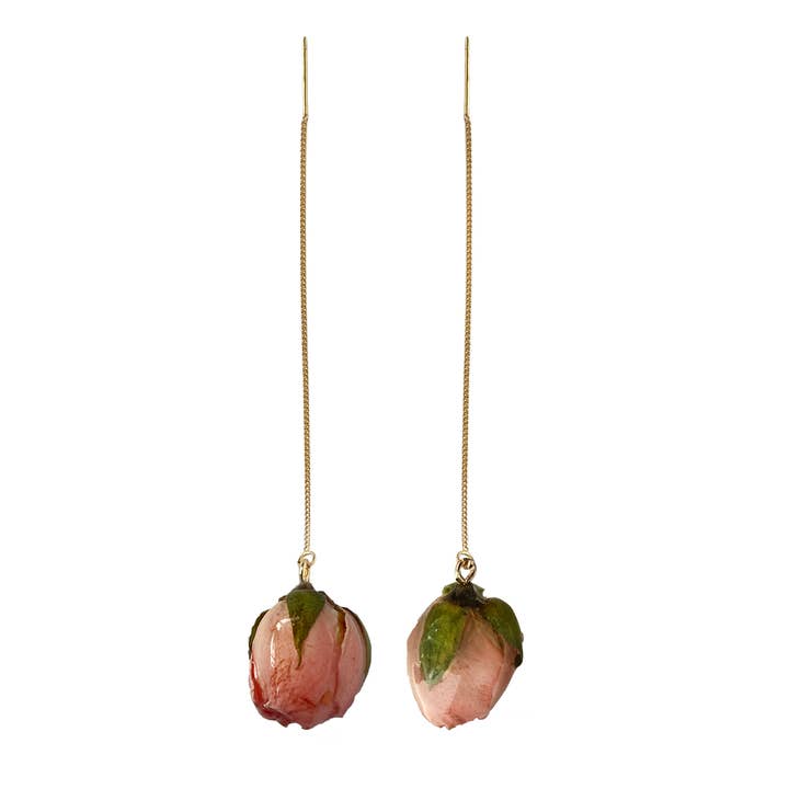 Lakoo Designs - Wholesale Dangle Earrings - Rose Threader Earrings