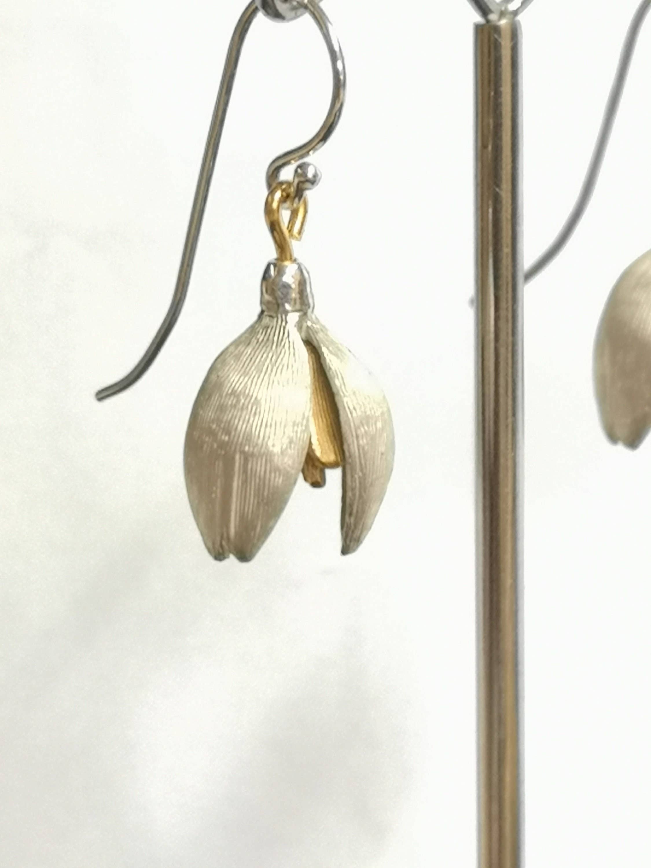 Andrew O'Dell Jewellery - Vente Boucles d'oreilles pendantes - Boucles d'oreilles perce-neige en argent2