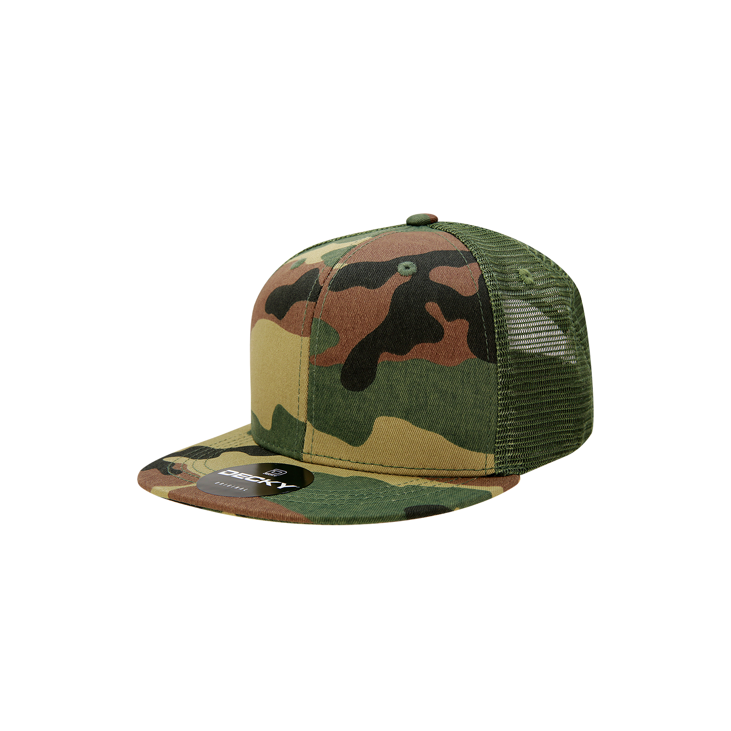 The Park Wholesale - Vente Casquette de camionneur – unisexe - Casquette camionneur enfant Decky 5010 avec visière plate et fermeture snapback56