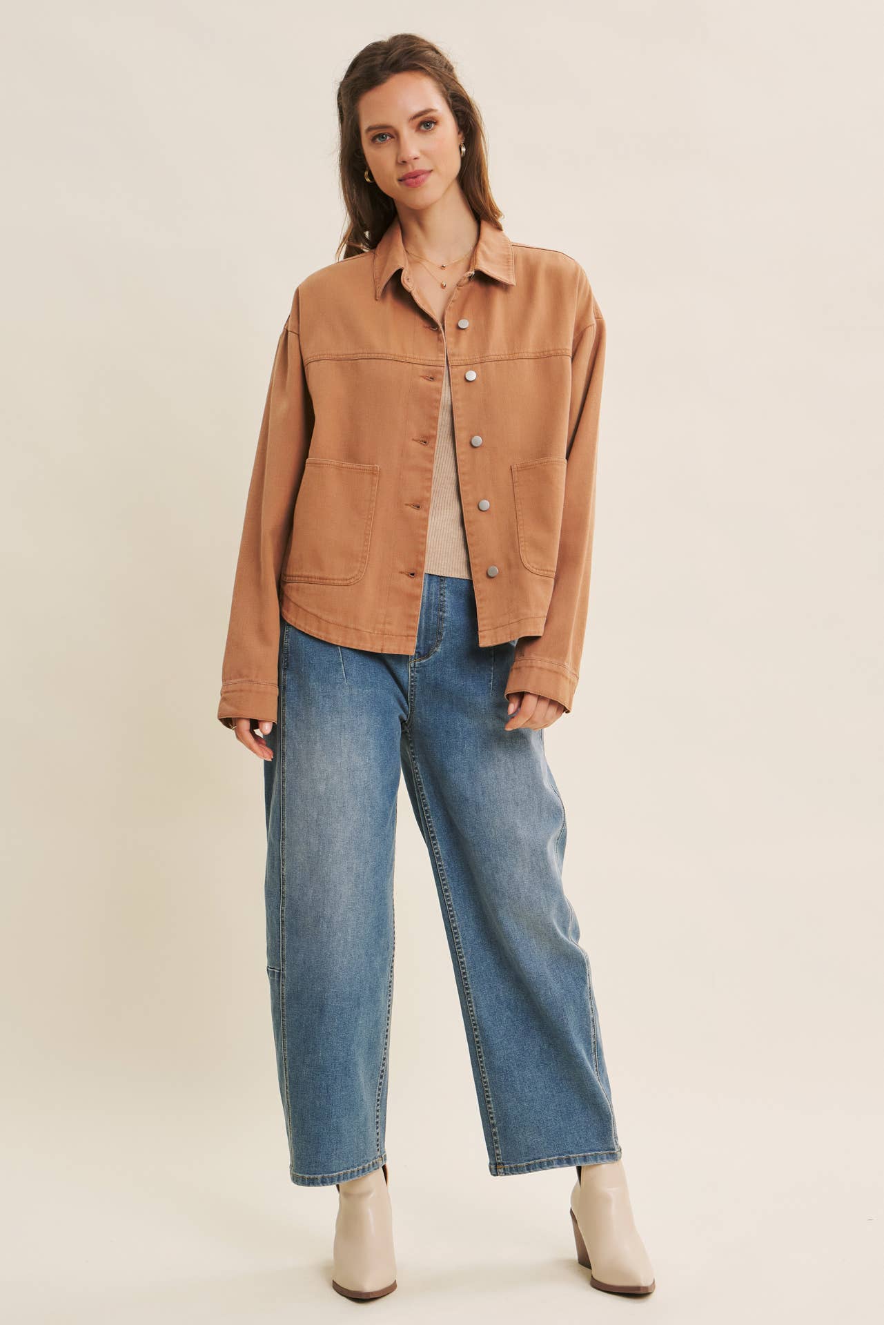 DENIM LAVÉ JEANS VINTAGE LAVÉS EXTENSIBLES ET SURDIMENSIONNÉS SANS EFFORT en vente sur Faire6