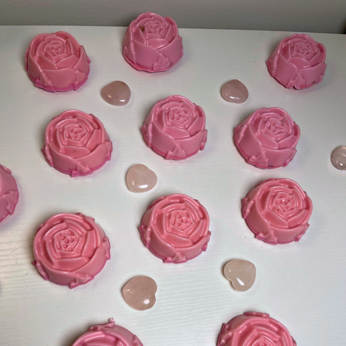 Mystic Showers - Wholesale Bar Soap - Handmade Rose Soaps with Rose Quartz Crystal Inside2