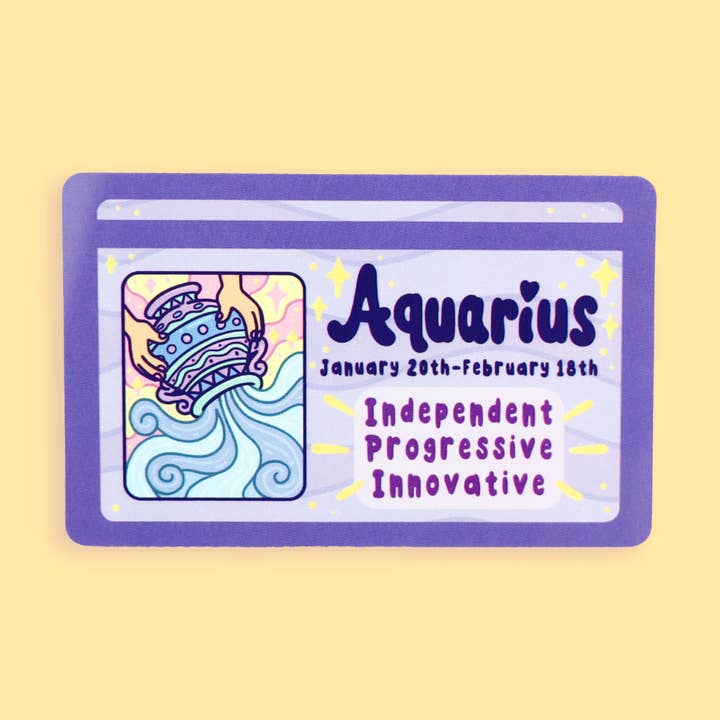 Aquarius Zodiac Fake ID Horoscope Fake Drivers License for wholesale by Turtle's Soup