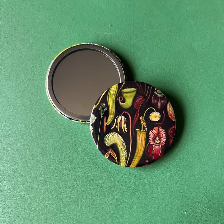 Tansy Moore - Wholesale Compact Mirror - Carnivorous Plants Pocket Mirror3