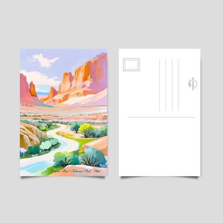 Carte postale du parc national de Capitol Reef pour la vente par Across Our Land