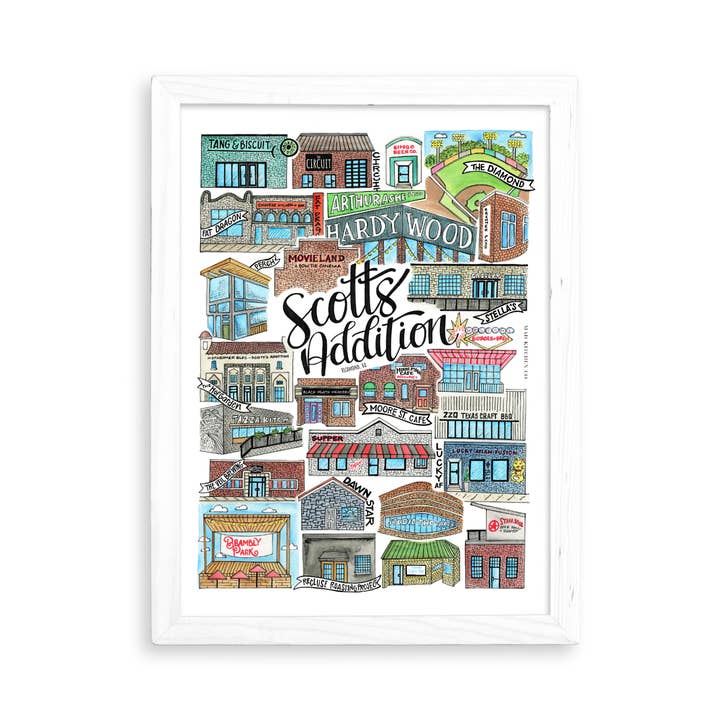 Scott's Addition Art Print and other Purchase Wholesale texas grocery. Free Returns & Net 60 Terms on Faire trending on Faire.