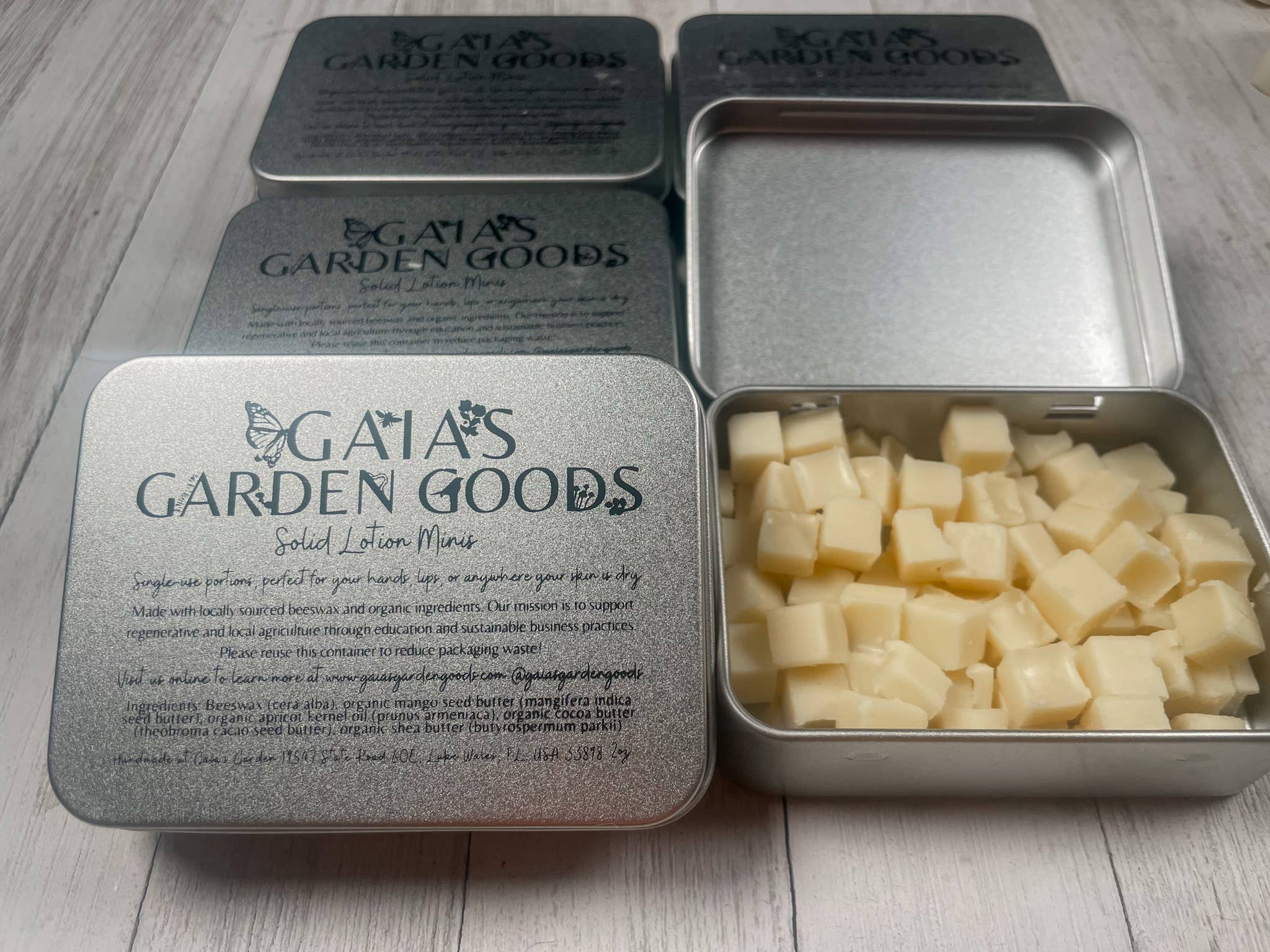 Gaia's Garden Goods - Wholesale Solid Lotion - Solid Lotion Bar Minis1