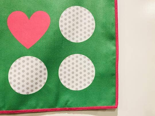 Clutch Towels - Wholesale Sports Towel - Golf Towels W Grommet & Carabiner, Love Golf3