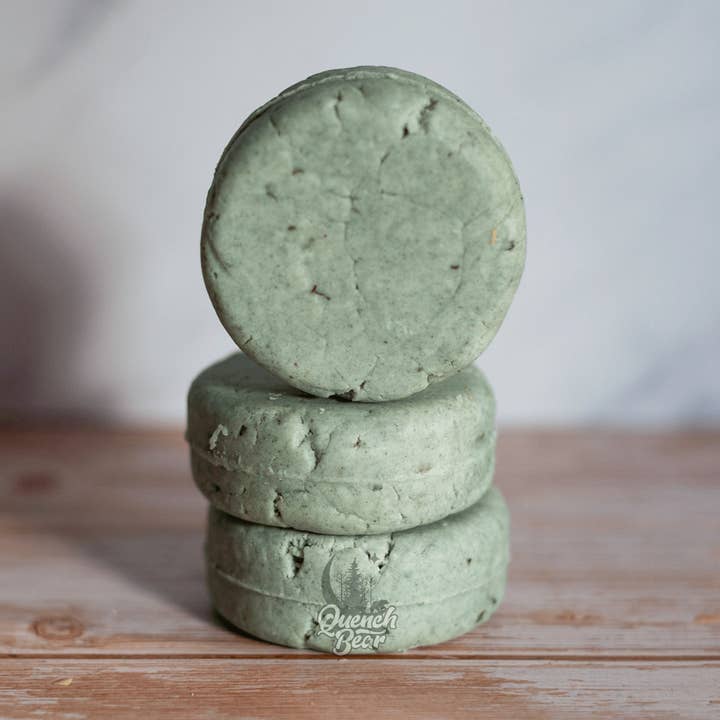 Rosemary Mint Shampoo | rosemary + peppermint + spirullina for wholesale by Quench Bear Soap