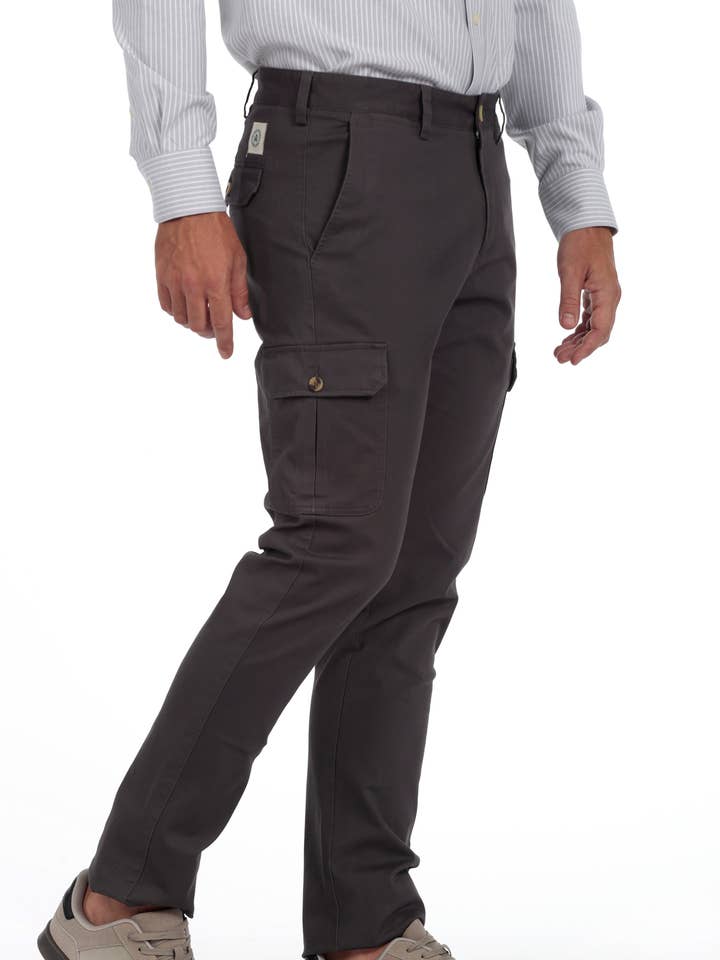 Calças Cargo Homem The Time Of Bocha QI1PCARGO-CINZA.MAR por atacado de The Time of Bocha