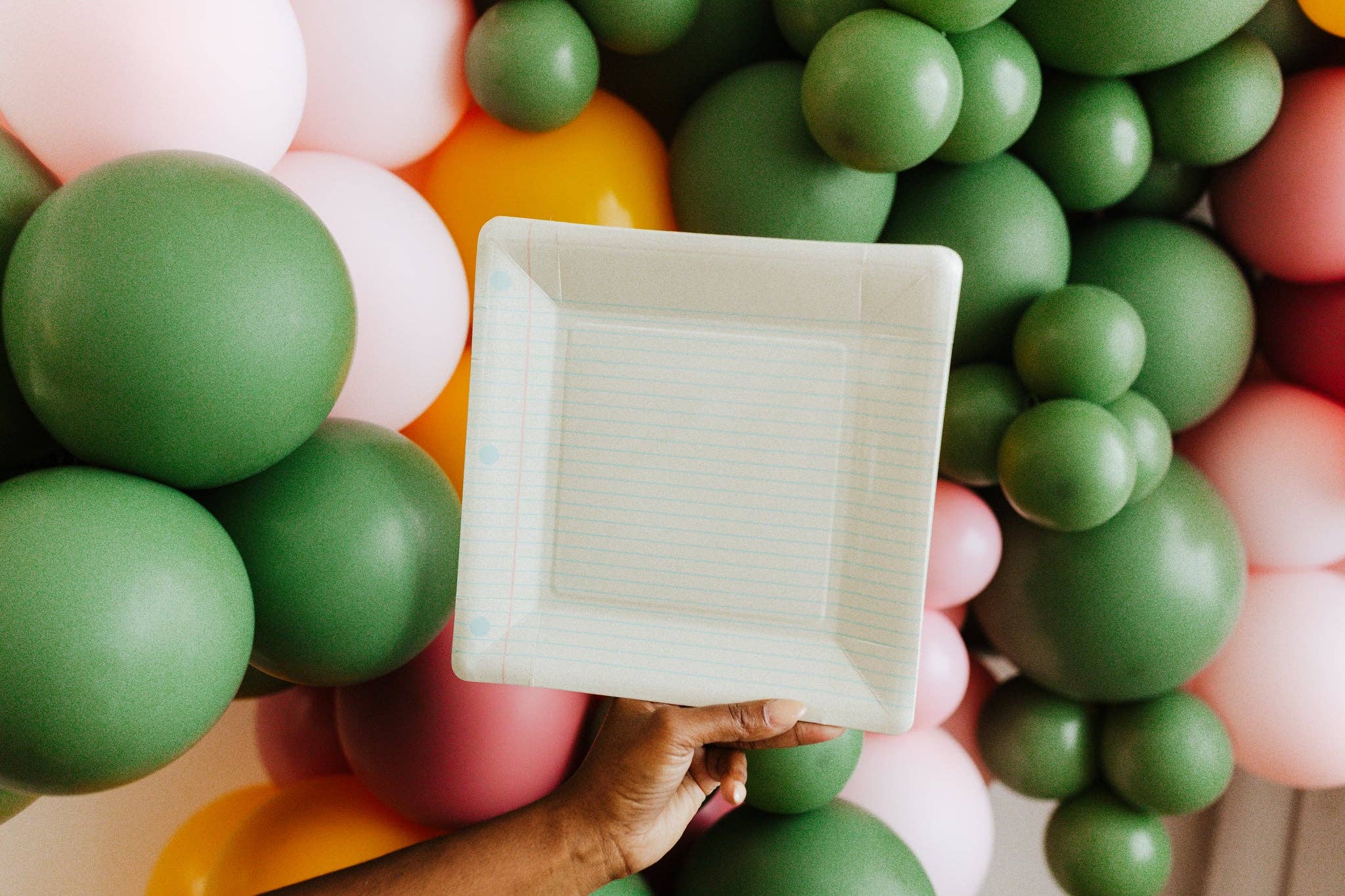 My Mind’s Eye – Prato descartável por atacado – BTS940 - Occasions By Shakira - Pratos de papel com estampa de caderno para volta às aulas9