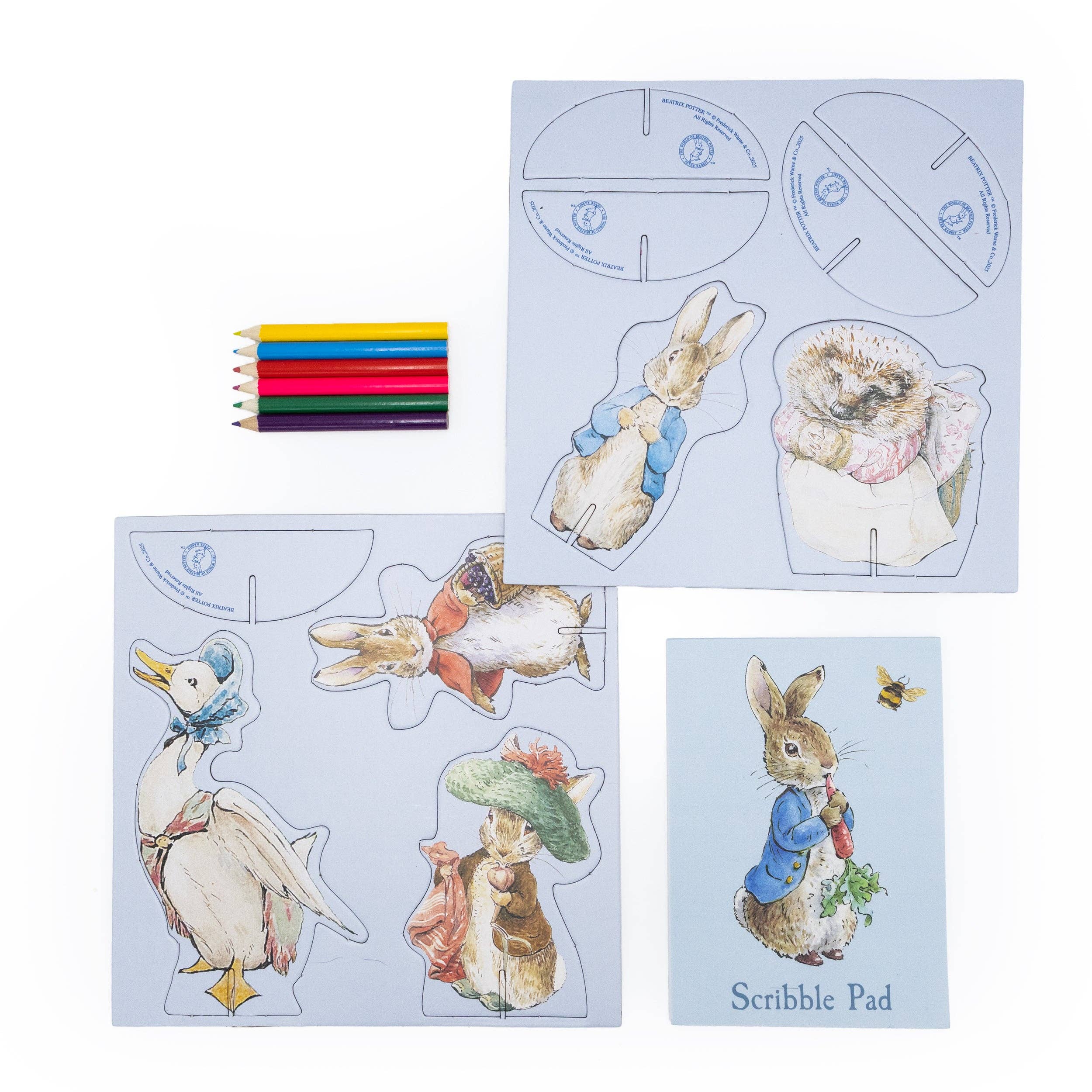 Robert Frederick Ltd – wholesale Art set – Child & baby – Peter Rabbit Make & Play Set – Creative Activity Kit with Play Scene3