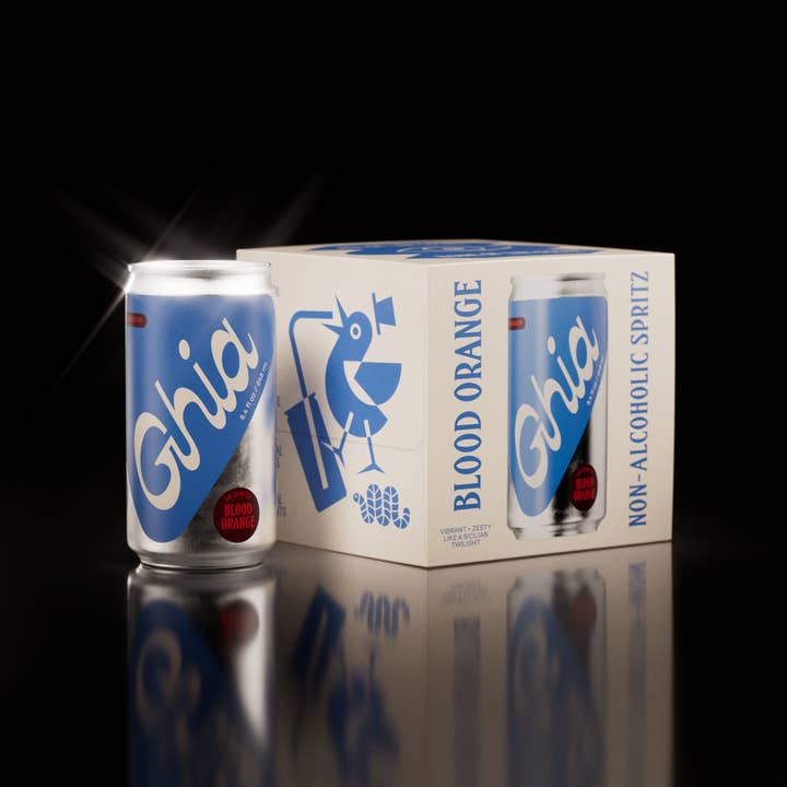 Ghia - Wholesale Non-Alcoholic Aperitif/Mocktail - Le Spritz - Blood Orange - Case of 24 (4-pks)1