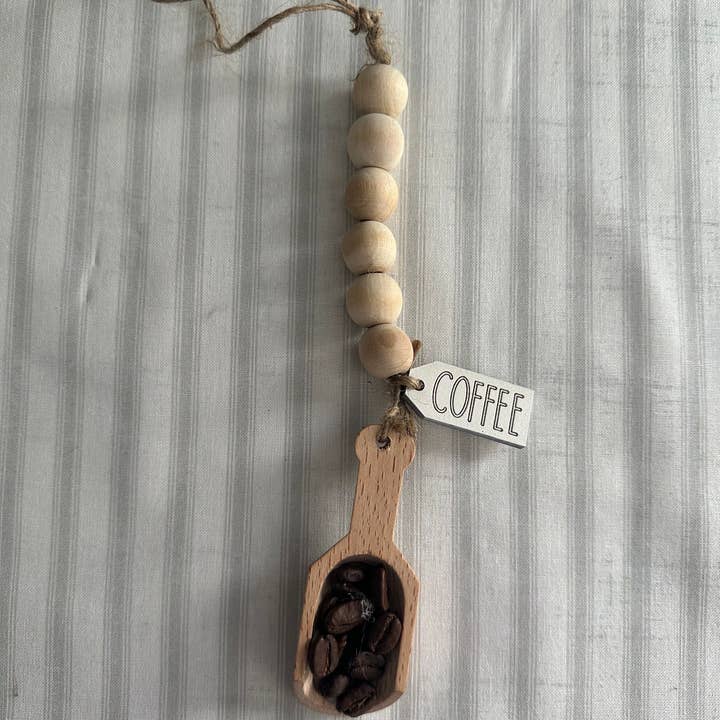 Shells Primitives/No Place Like Home - Wholesale Decorative Tray - Farmhouse wooden coffee scoop; Tier Tray display2