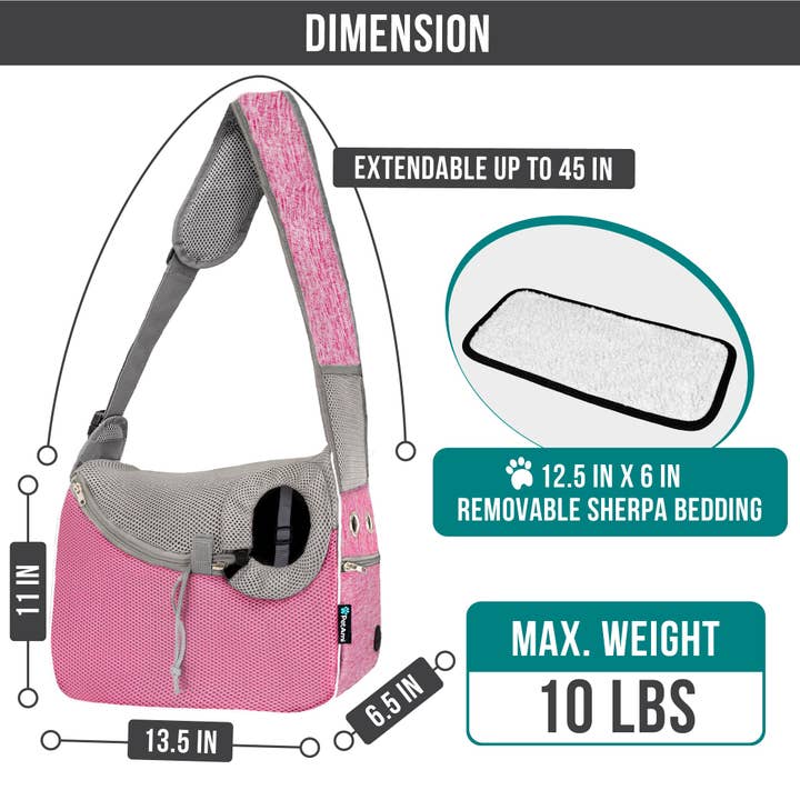 PetAmi - Wholesale Pet Carrier - Cat/Dog - Crossbody Sling Bag Pet Carrier28