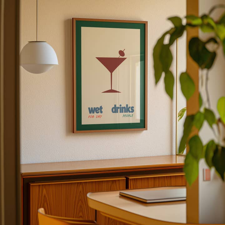 Lune Club - Wholesale Art Print - Wet Drinks For Dry People Poster6