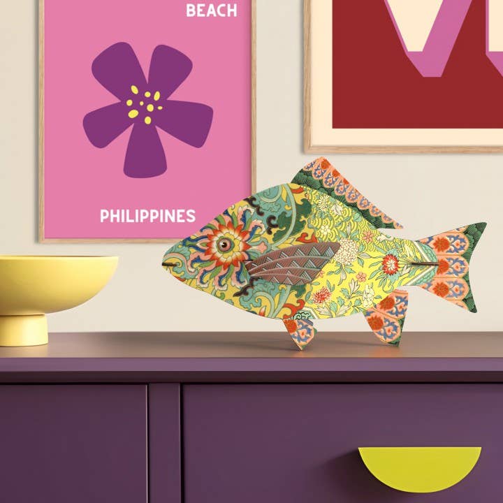 Miho Unexpected Things - Wholesale Wall Accent - Miho - Decorative Fish (large) - Dahlia