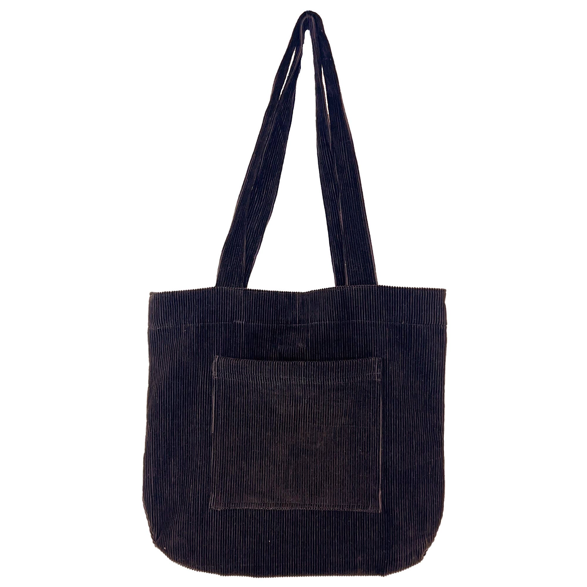 Anju Jewelry – Großhandel Tragetasche – Damen – Cord-Tote mit Fronttasche – verschiedene Farben7