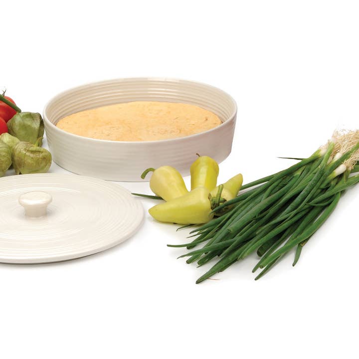 RSVP International - Wholesale Kitchen Tool/Gadget - Tortilla Warmer - 10In - Stoneware - White2