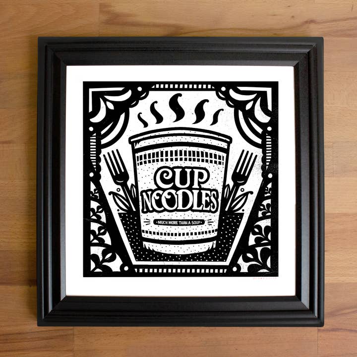 Cup Noodles Print for wholesale by Indestructible Food