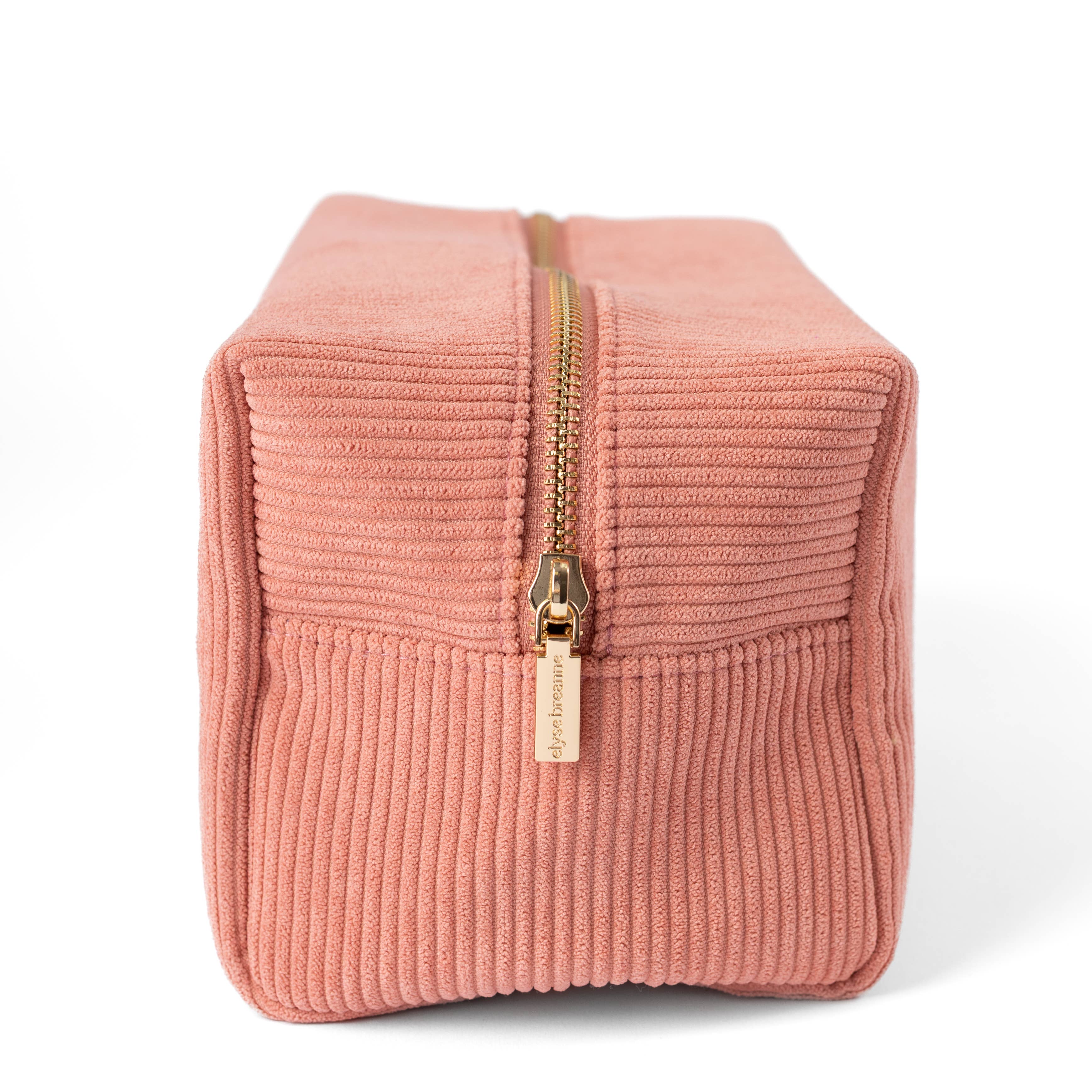 Elyse Breanne Design - Wholesale Makeup/Cosmetic Bag - Peony Corduroy Cosmetic Bag2