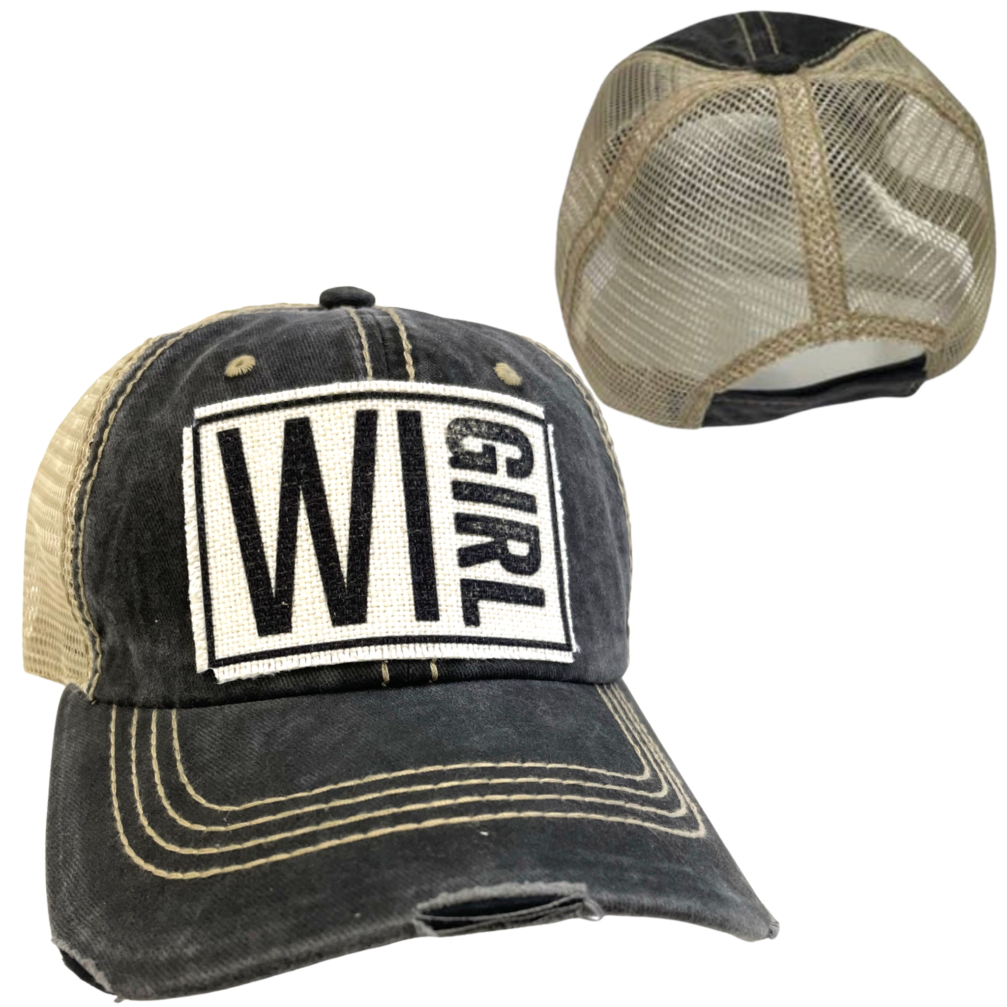 dkhandmade - Wholesale Trucker Hat - Women's - WISCONSIN GIRL HATS3