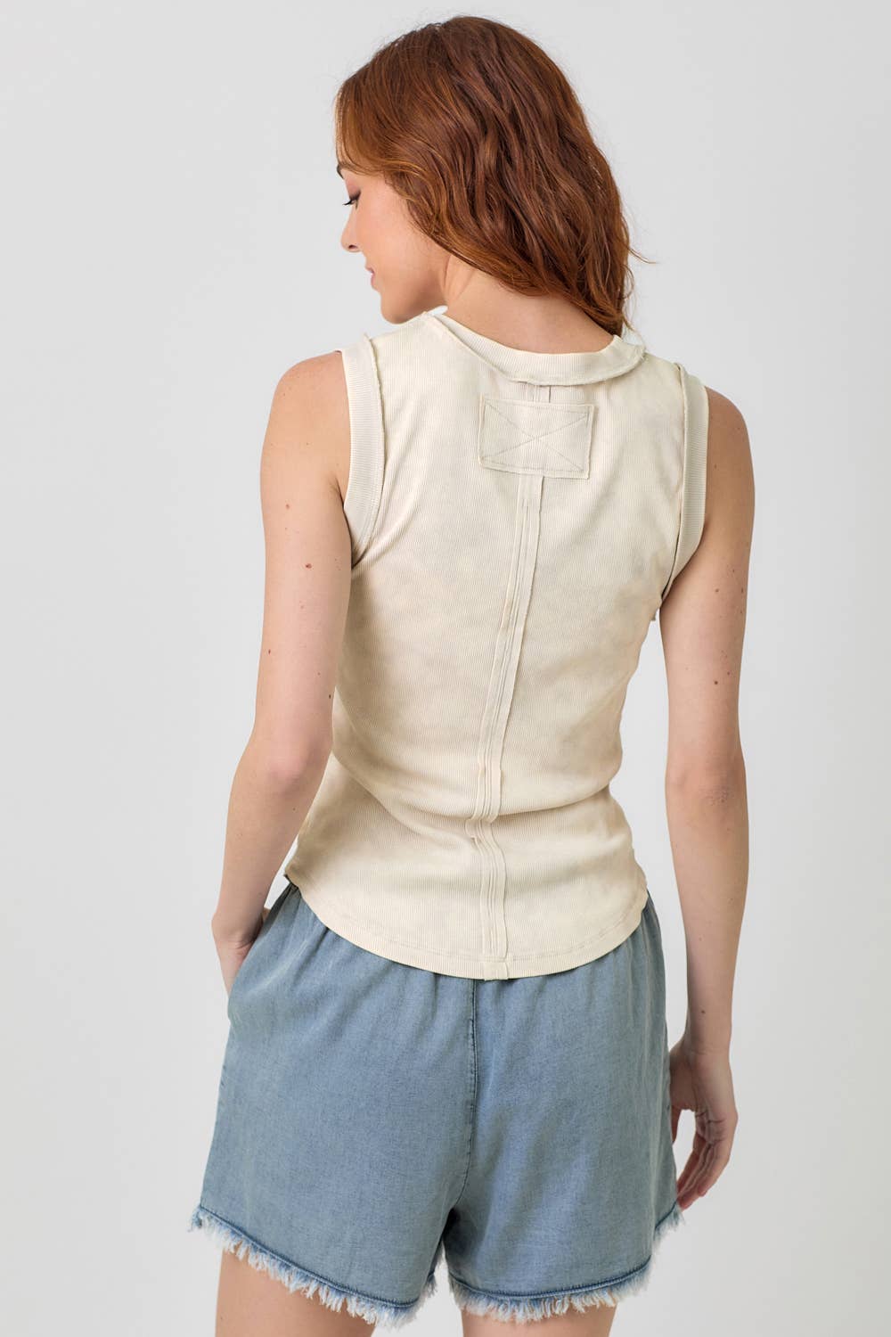 Mystree - Wholesale Tank Top - Women's - 60556 Exposed Seaming Ribbed Tank7