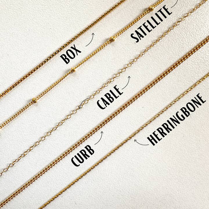 Dainty Gold-Filled Chains for wholesale by DRIP JEWELRY