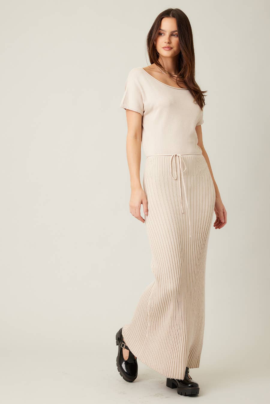 ILLA ILLA - Wholesale Dress - Women's - Knit Pleat Maxi Dress 23