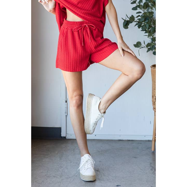 Waffle Textured Knit Pants for wholesale by Veveret