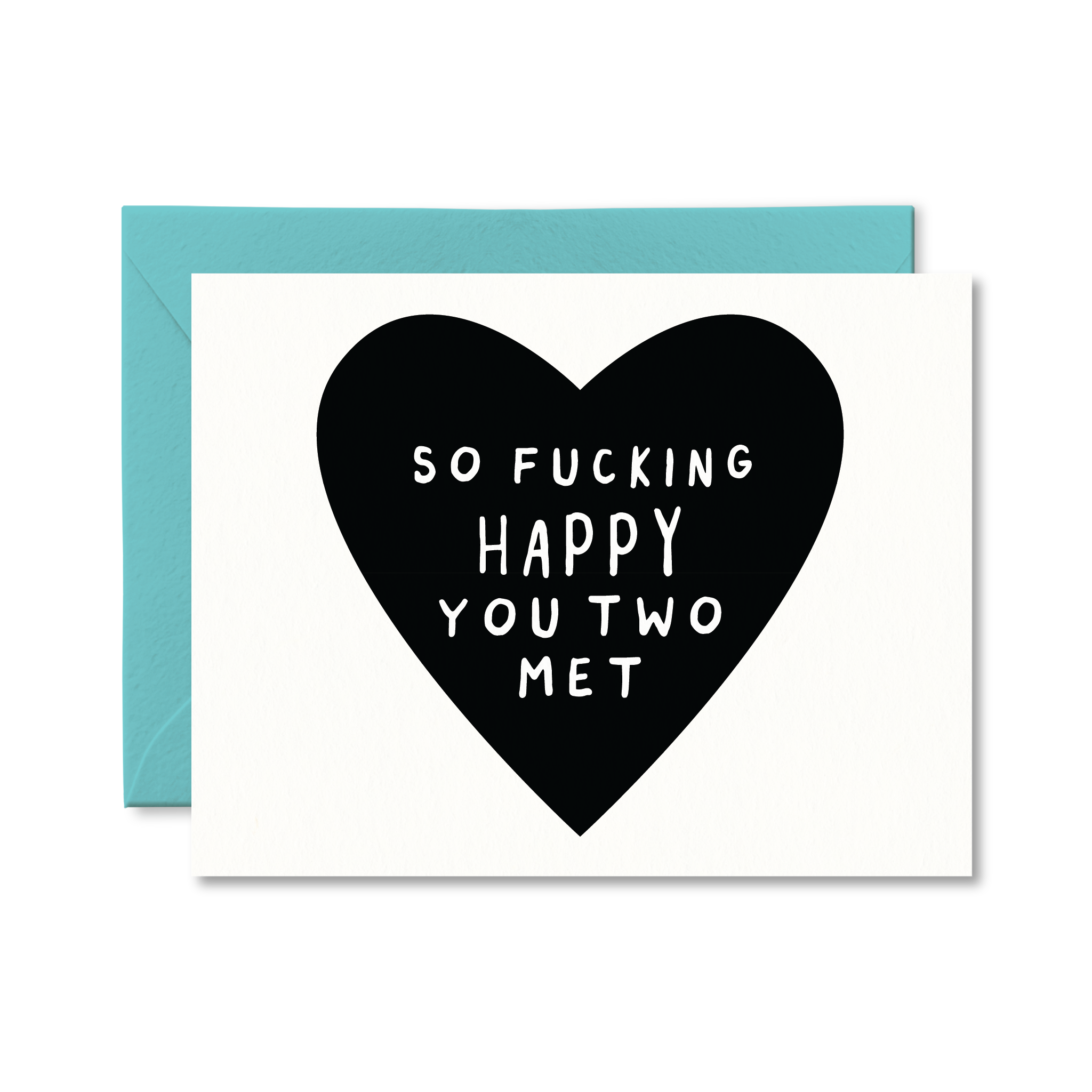 Pretty by Her - Wholesale Love Card - So Fucking Happy You Two Met  Card0