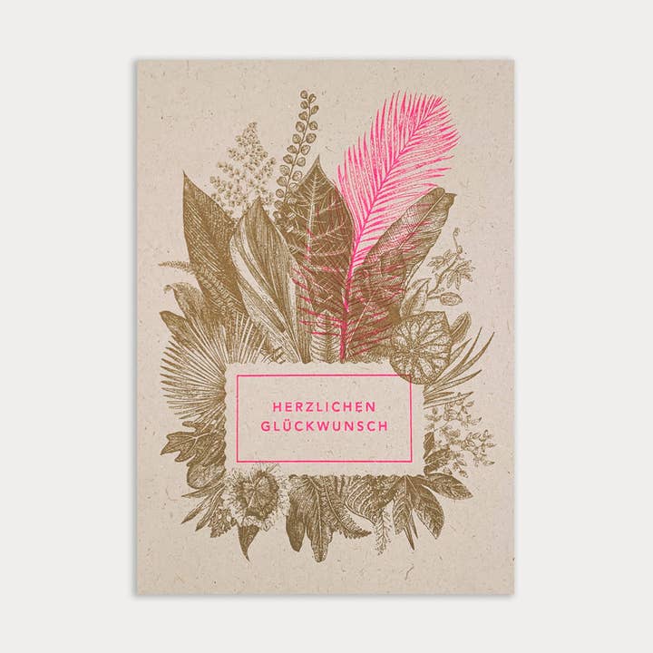Postcard/Grasses/Congratulations/Eco paper for wholesale by Togethery