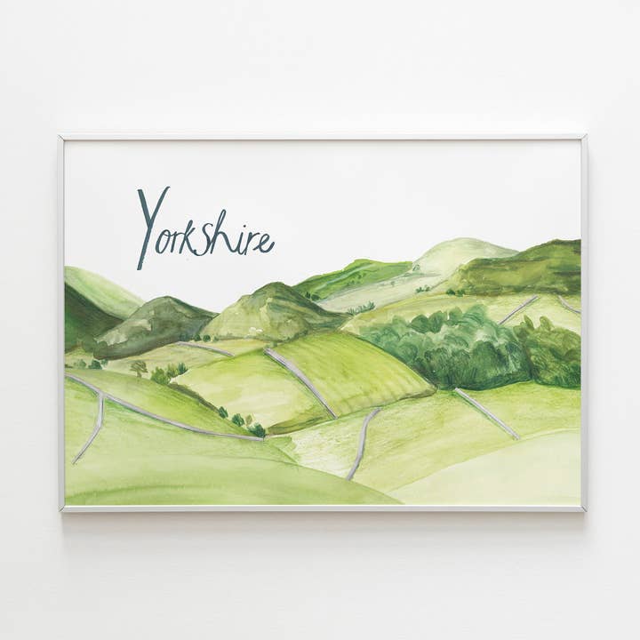 Estampa de Yorkshire por atacado de Hannah Green Illustration