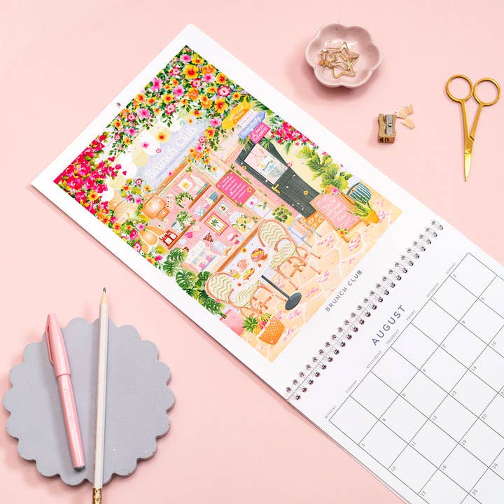 Simply, Katy - Wholesale Calendar - 2026 Shopfront Scenes Calendar 4