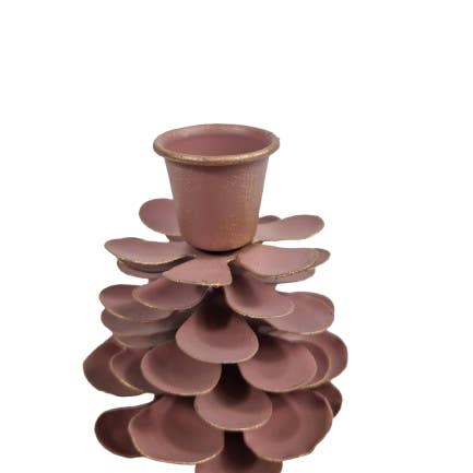 Pigna portacandele rosa per la vendita all'ingrosso da parte di DRYdecorations