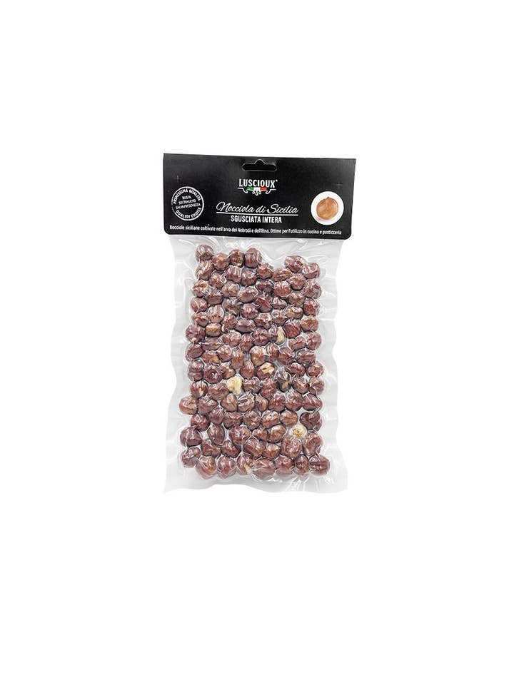 Sicilian peeled hazelnut 150 g vacuum bag for wholesale by LUSCIOUX - OMNIA GROUP SRL