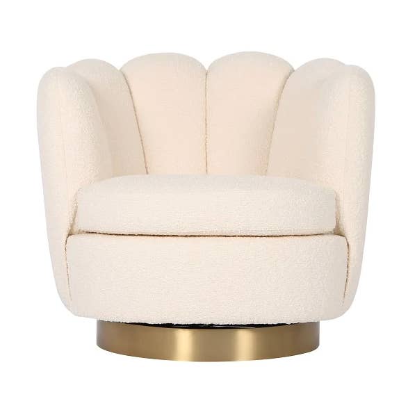 Bouclé loungestol med drejefunktion for engroshandel hos Mosaique A La Maison