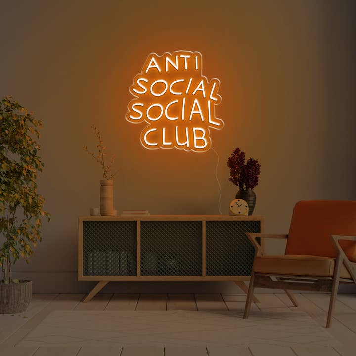 LED neonreclame van de Antisocial Social Club voor wholesale door BeNeonUnicorn