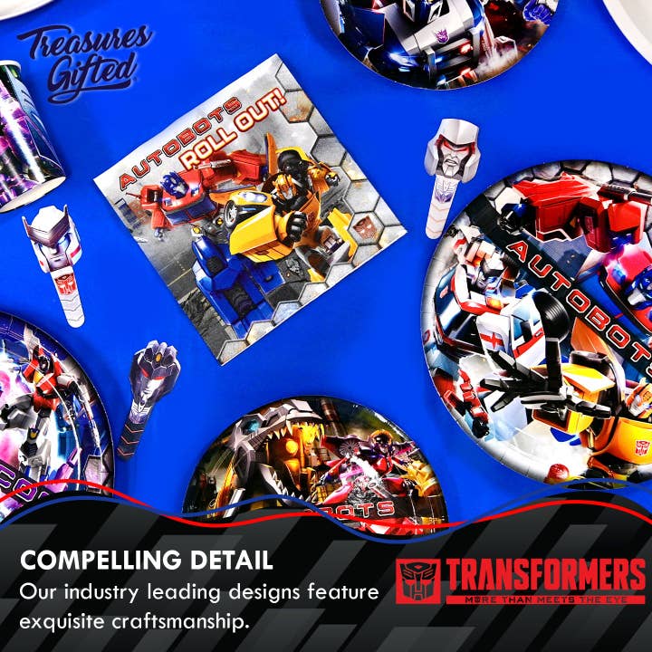 Treasures Gifted - Wholesale Disposable Cup - Transformers Autobot Cups - 8pk - Party Supplies