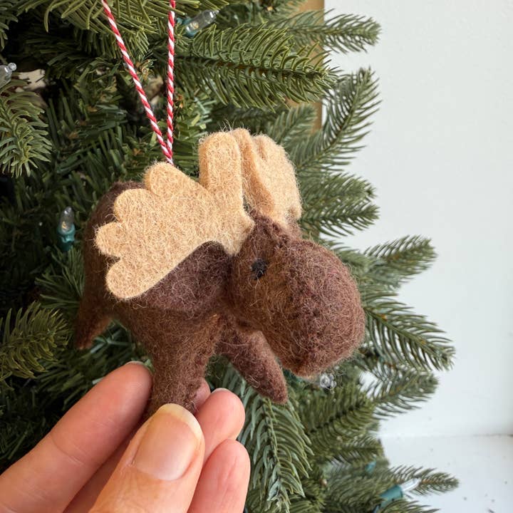Ornaments 4 Orphans - Wholesale Ornament - Moose Felt Wool Christmas Ornament2