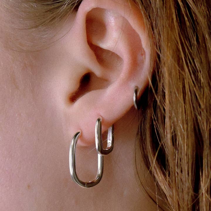 RBCCA KSTR Jewellery – wholesale Hoop-örhängen – Ovala ringar 20mm2