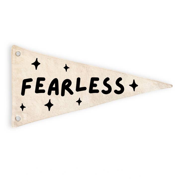 Cherrypick - Wholesale Flag - Fearless Canvas Pennant Flag - Kids Decor