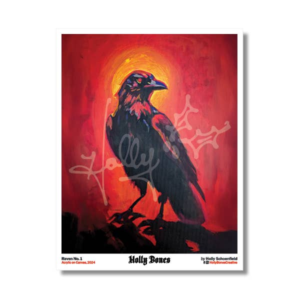 "Raven No. 1" 8x10 Print for wholesale by Holly Bones
